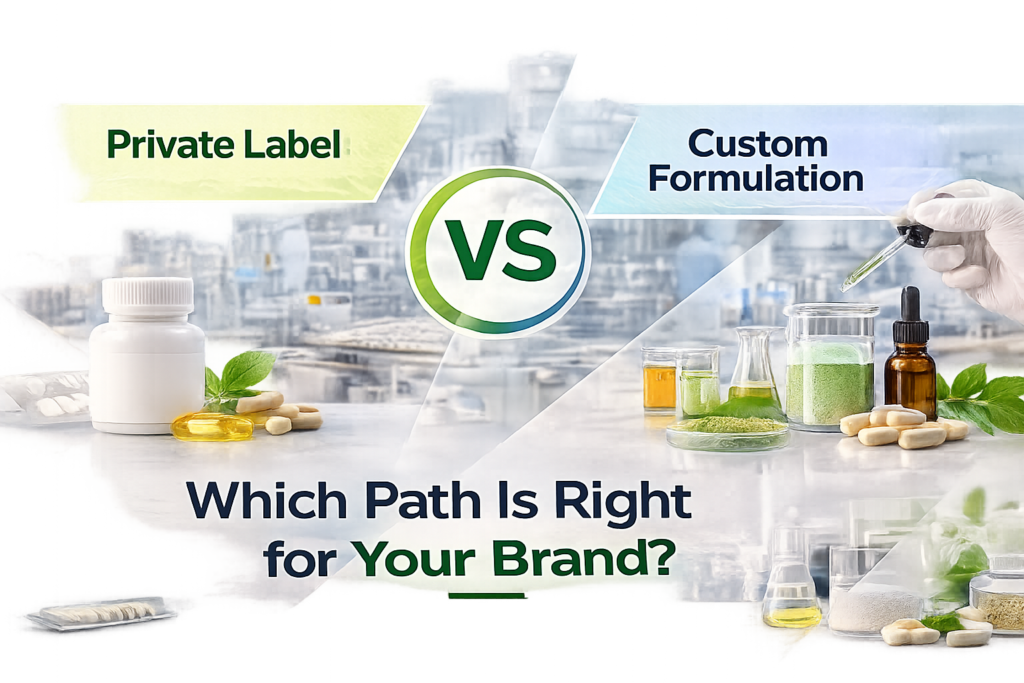 Private Label vs. Custom Formulation: Which Path Is Right for Your Brand?